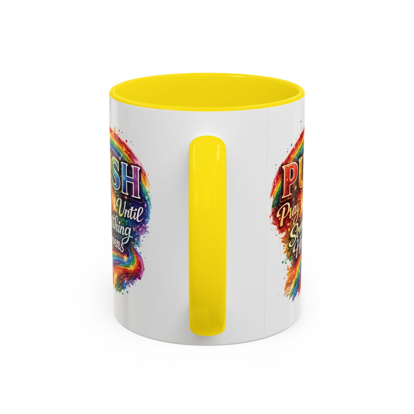 Rainbow Prayer Coffee Mug — Colorful Inspirational Accent Mug (11/15oz)