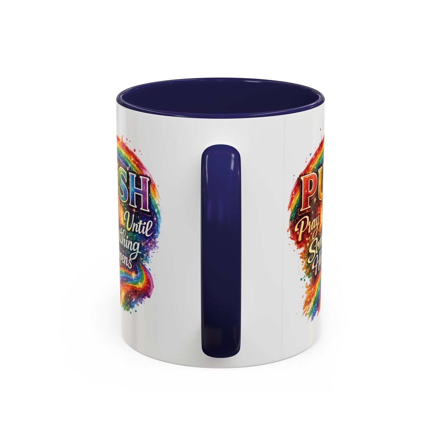 Rainbow Prayer Coffee Mug — Colorful Inspirational Accent Mug (11/15oz)