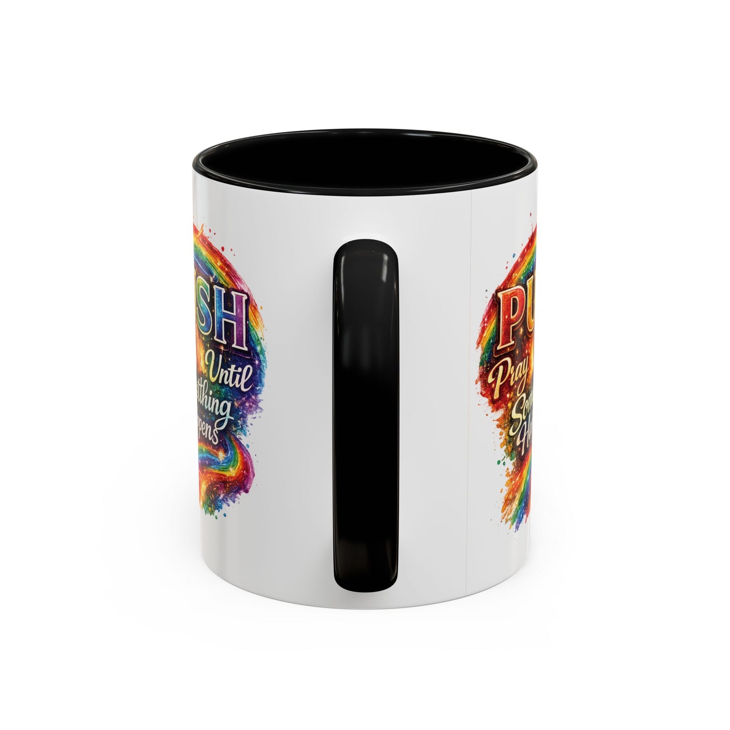 Rainbow Prayer Coffee Mug — Colorful Inspirational Accent Mug (11/15oz)