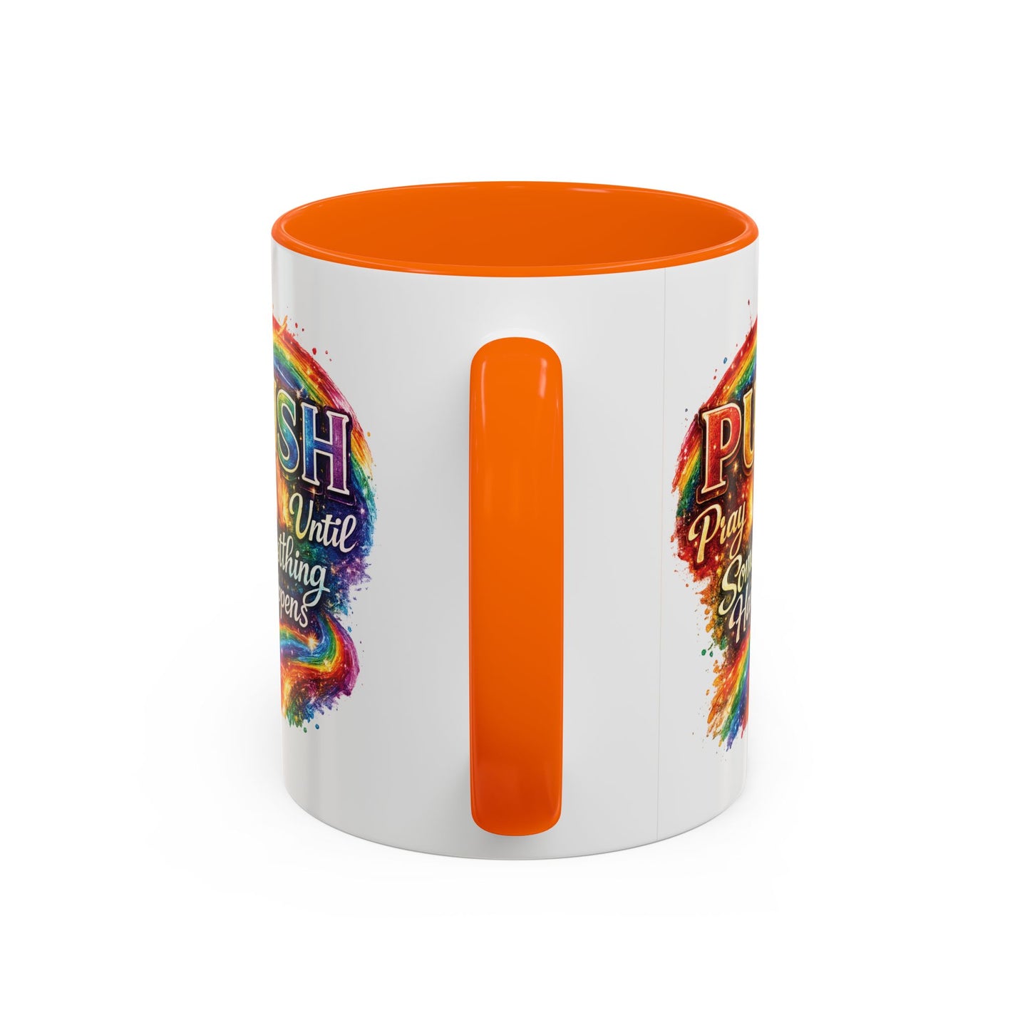 Rainbow Prayer Coffee Mug — Colorful Inspirational Accent Mug (11/15oz)
