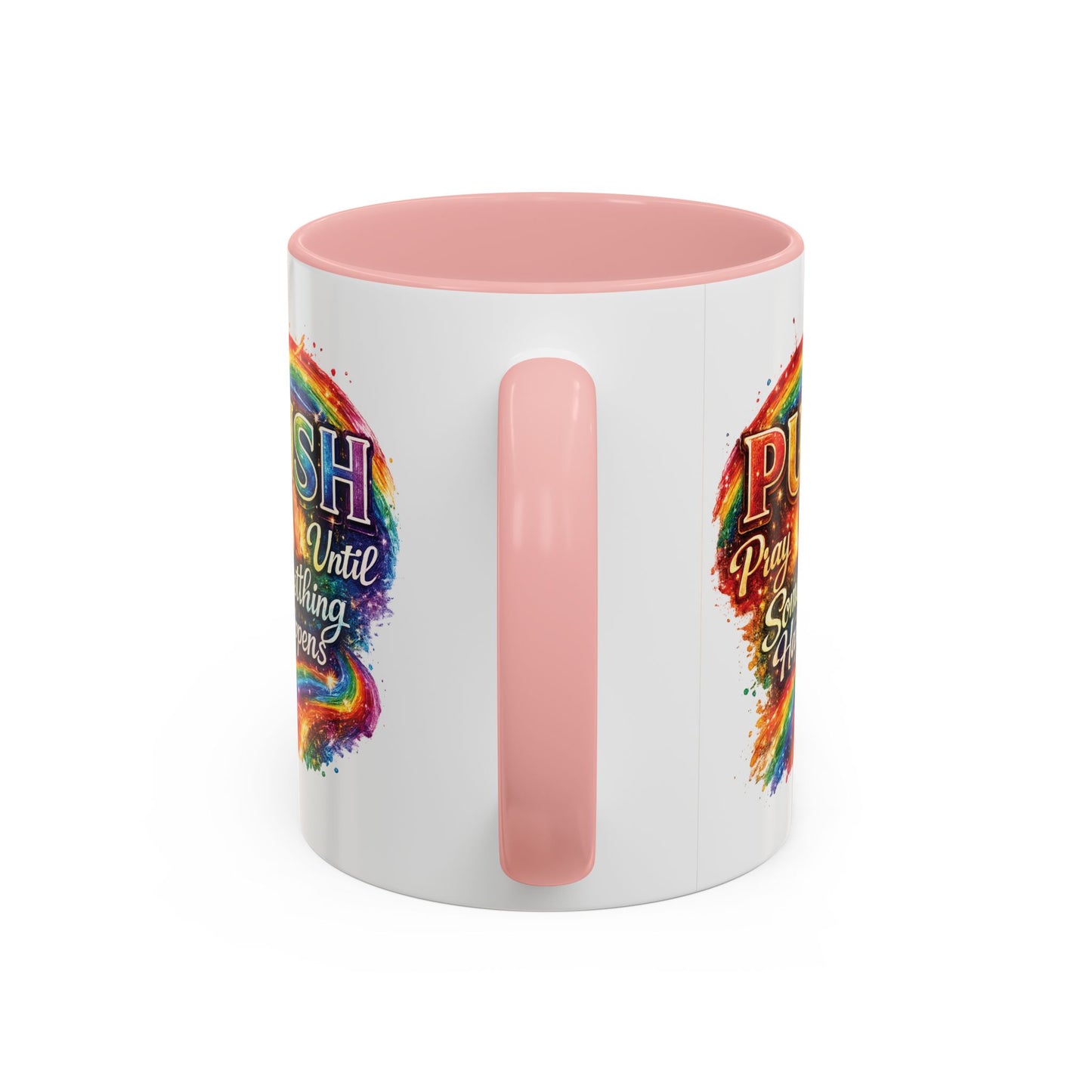 Rainbow Prayer Coffee Mug — Colorful Inspirational Accent Mug (11/15oz)