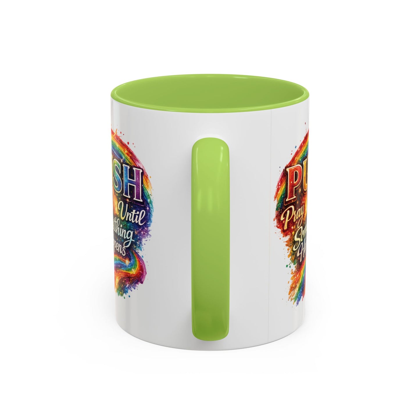 Rainbow Prayer Coffee Mug — Colorful Inspirational Accent Mug (11/15oz)