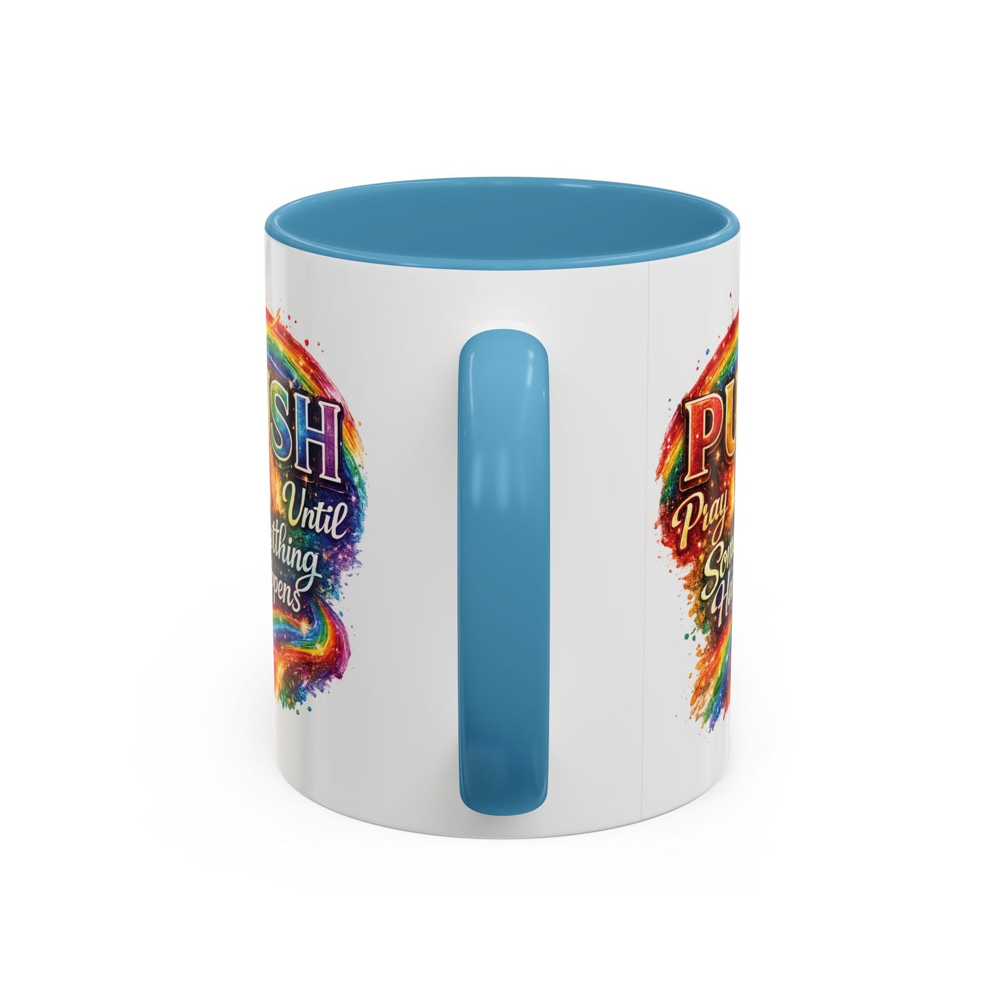 Rainbow Prayer Coffee Mug — Colorful Inspirational Accent Mug (11/15oz)